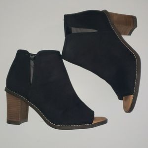 Dr.Scholl's Peep Toe Ankle Boots